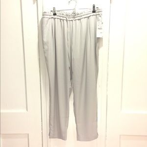 NWT Zara dove gray soft drapey pants size XL
